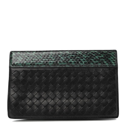 Bottega Veneta Nappa Ayers Intrecciato Clutch Black 1 of 4