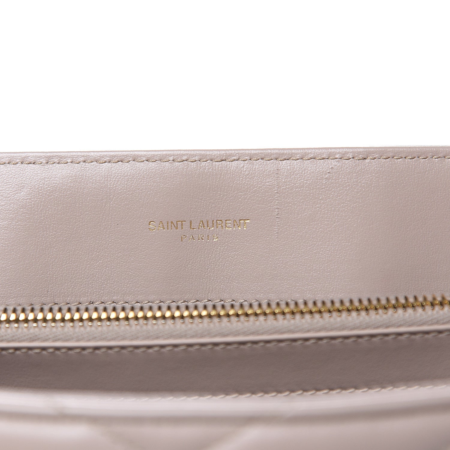 Saint Laurent Calfskin Y Quilted Monogram Medium Loulou Chain Satchel Light Natural 10 of 11