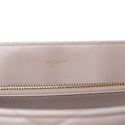 Saint Laurent Calfskin Y Quilted Monogram Medium Loulou Chain Satchel Light Natural 10 of 11