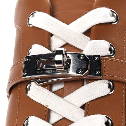 Hermes Calfskin Day Sneakers 38.5 Naturel 11 of 12
