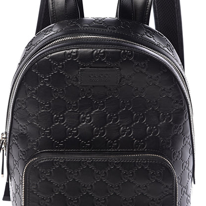 Gucci Guccissima Signature Small Day Backpack Black 7 of 9