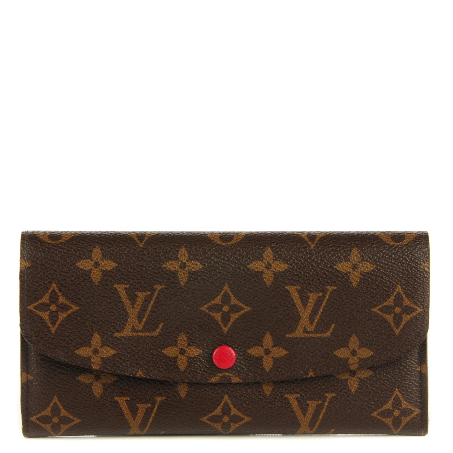 Louis Vuitton Monogram Emilie Wallet Red 1 of 7