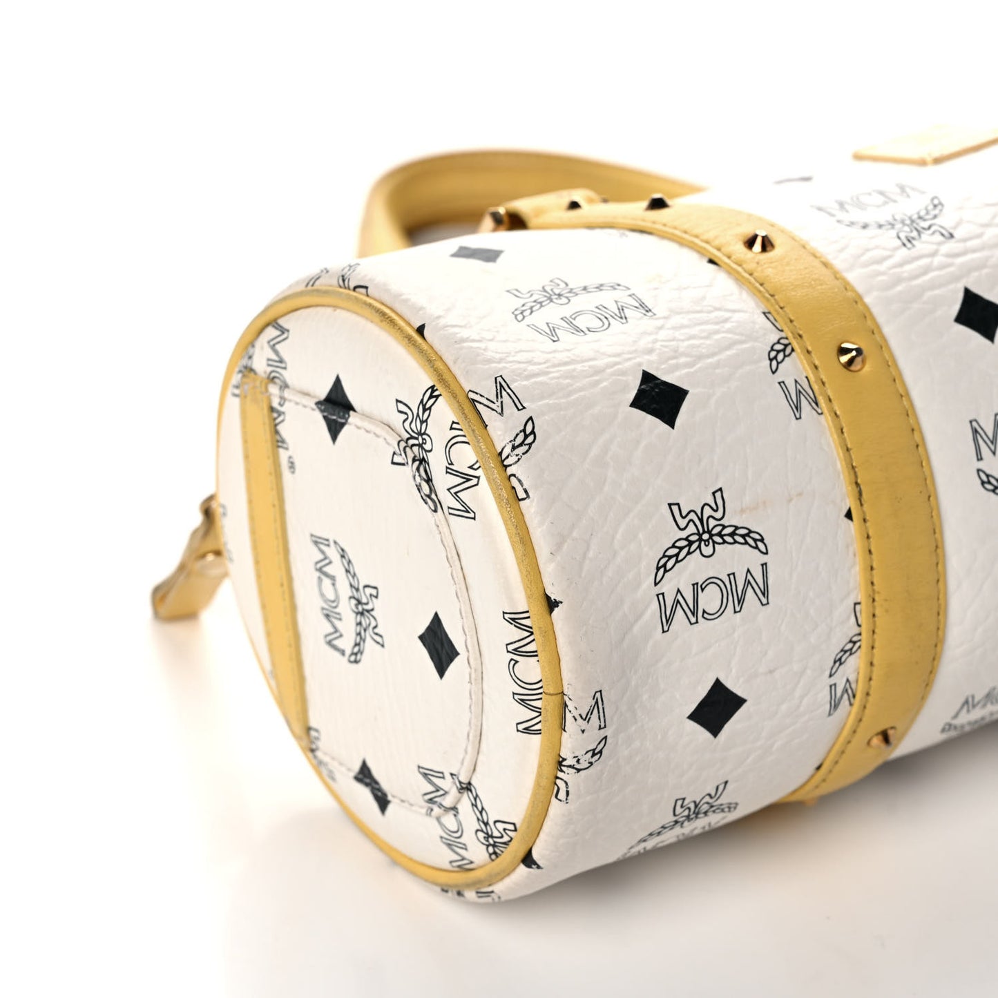 Visetos Essential Barrel Bag White Yellow