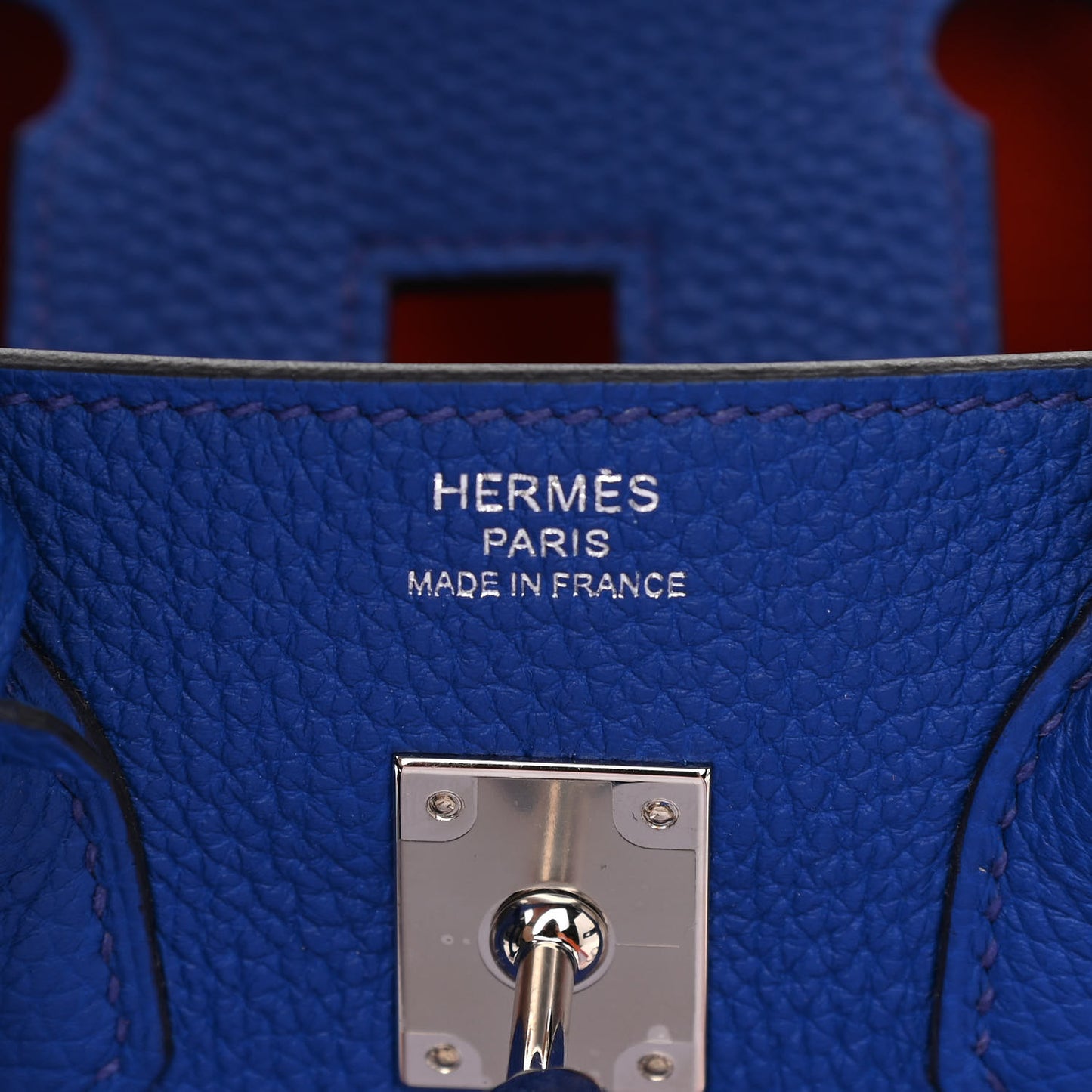 Togo Verso Birkin 25 Bleu Royal Capucine