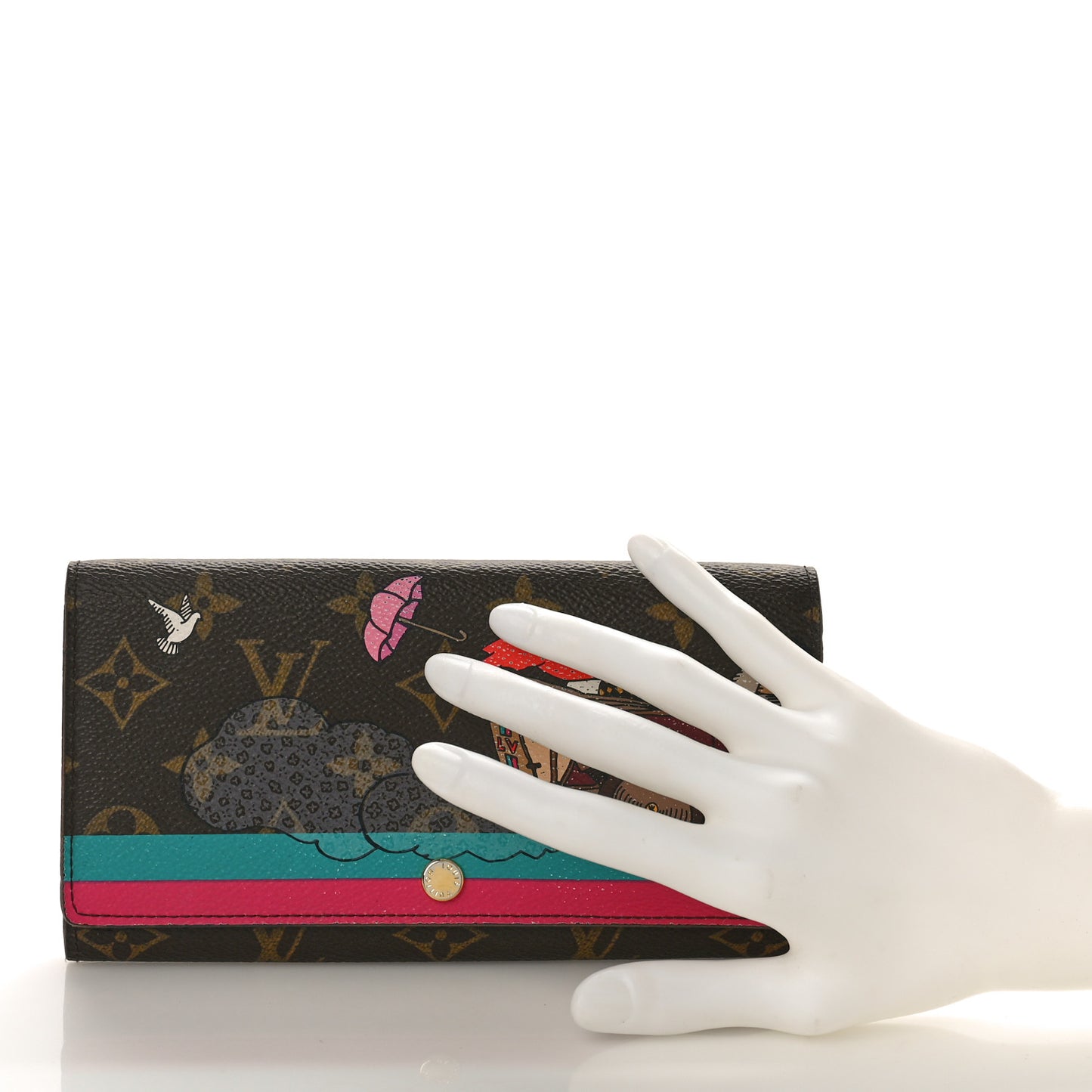Monogram 2015 Christmas Animation Sarah Wallet Hibiscus