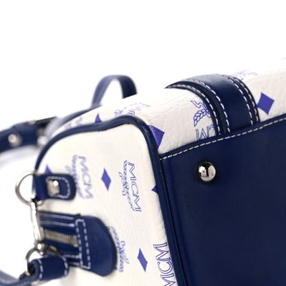 MCM Visetos Boston Satchel Satchel White 9 of 15