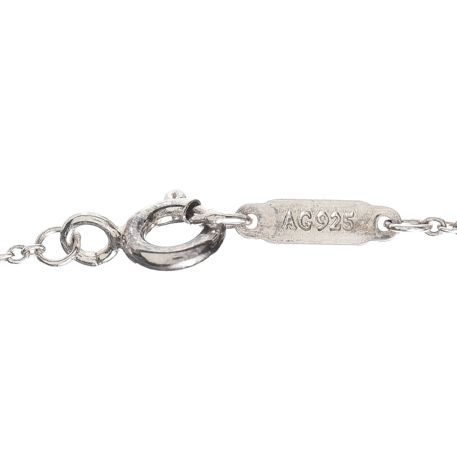 Tiffany Sterling Silver Cherub Pendant Necklace 5 of 6