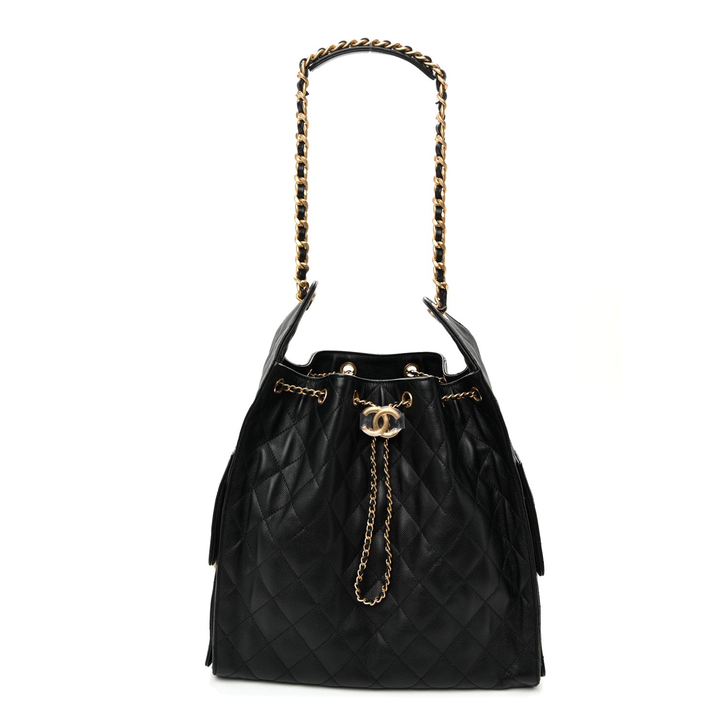 Chanel Caviar Quilted Medium Chanel 25 Handbag Black 1 of 12