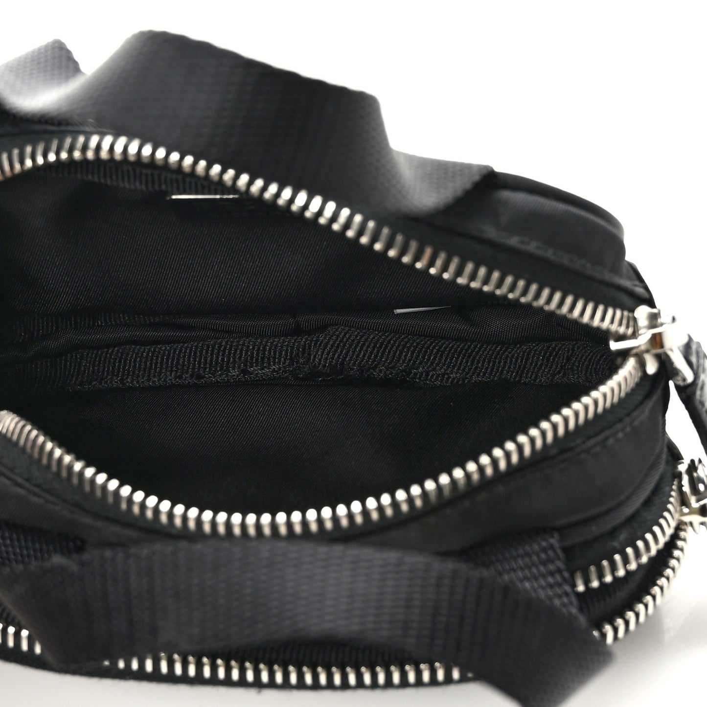Nylon Saffiano Mini Top Handle Bag Black