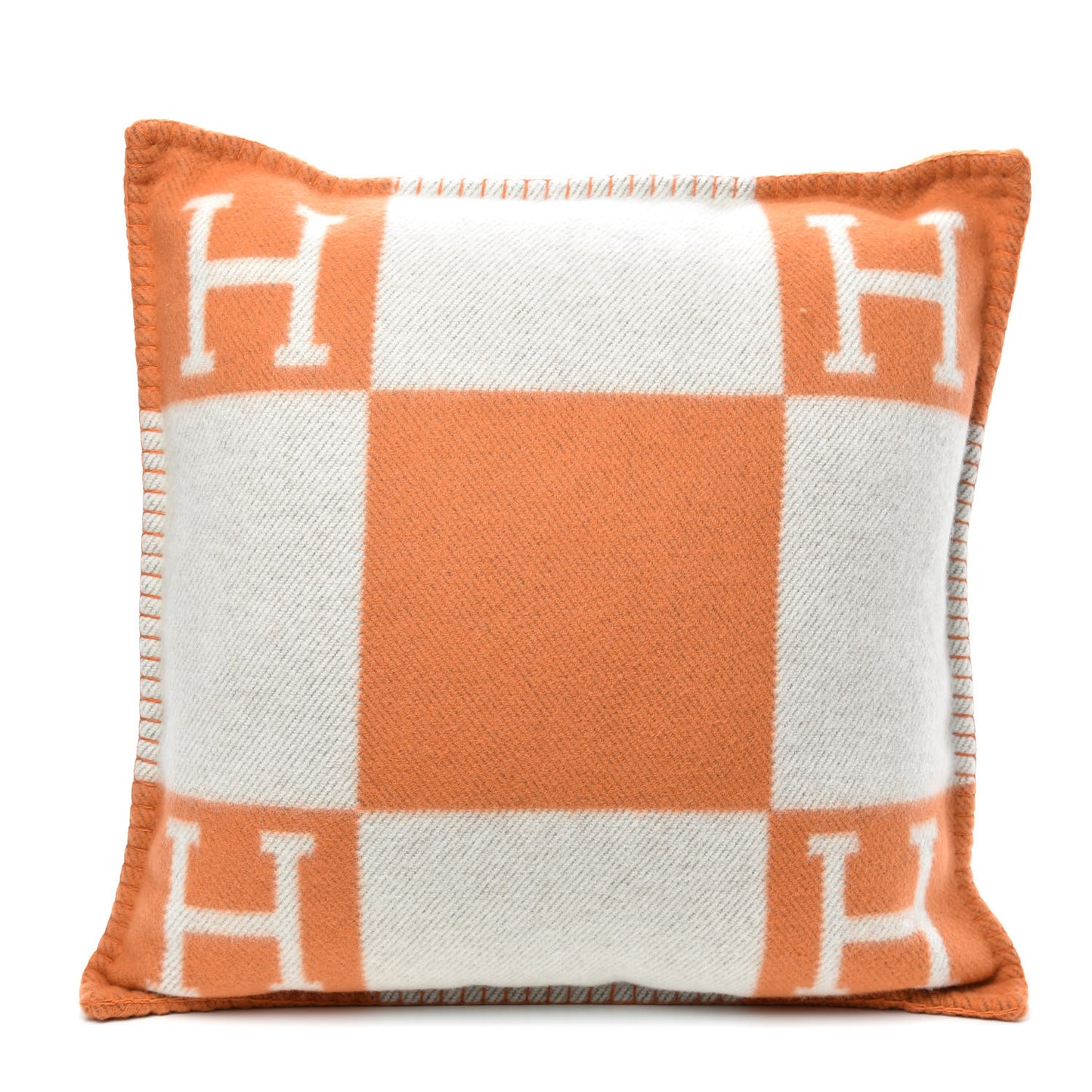 Wool Cashmere Avalon Pillow PM Ecru Potiron