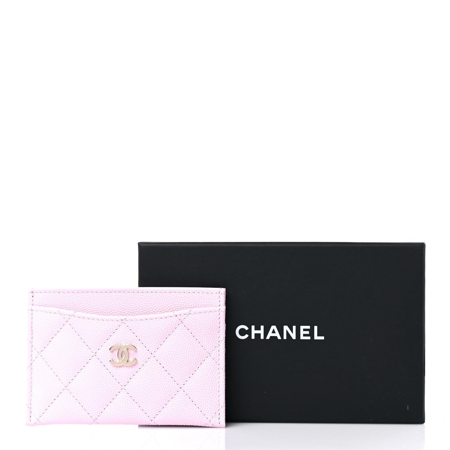 Chanel Caviar Quilted Card Holder Light Pink 9 of 9