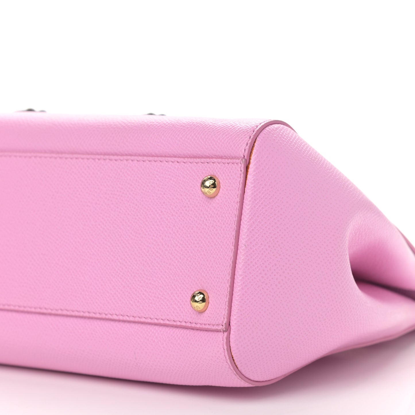 Dauphine Studded Medium DG Family Patch Miss Sicily Satchel Pink