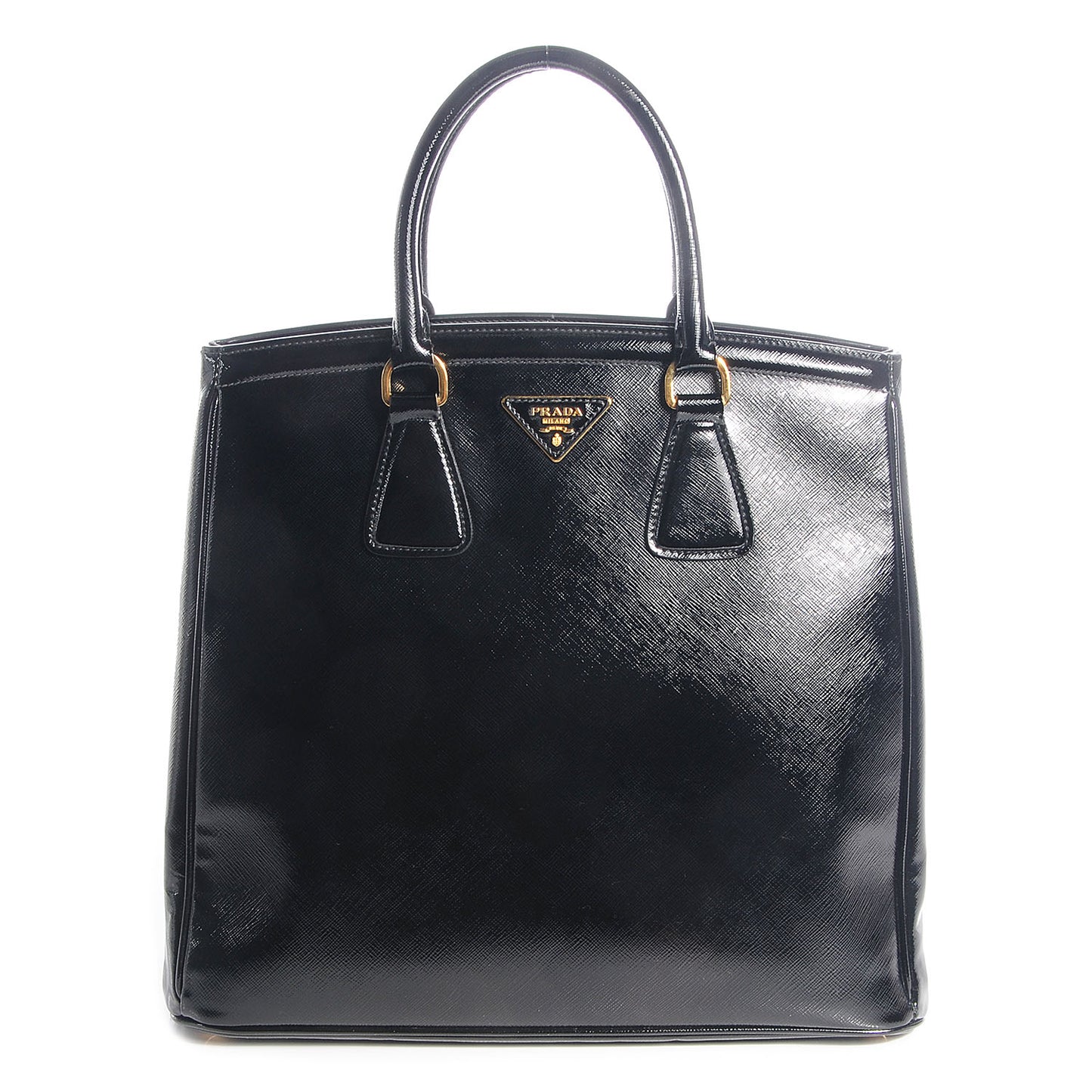 Saffiano Vernice Parabole Tote Black