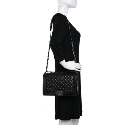 Chanel Caviar Quilted New Medium Boy Flap Black 2 of 10
