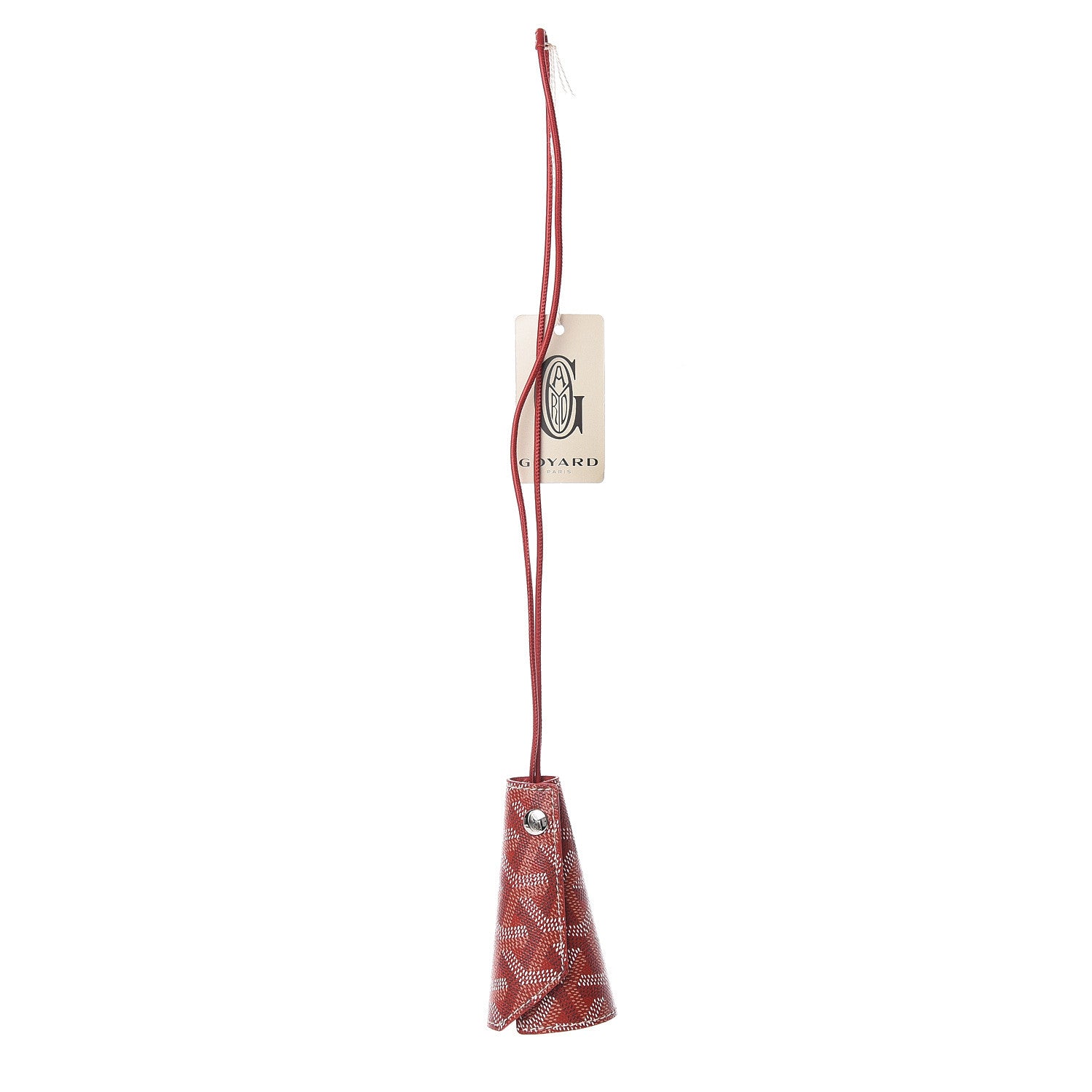 Goyard Goyardine Chambellan Bag Charm Red 1 of 5