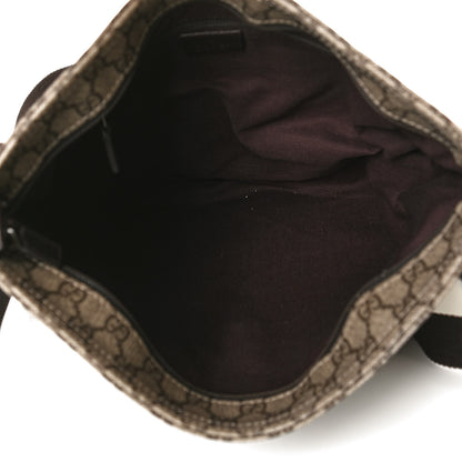 Gucci GG Plus Monogram Medium Flat Messenger Bag Dark Brown 3 of 14