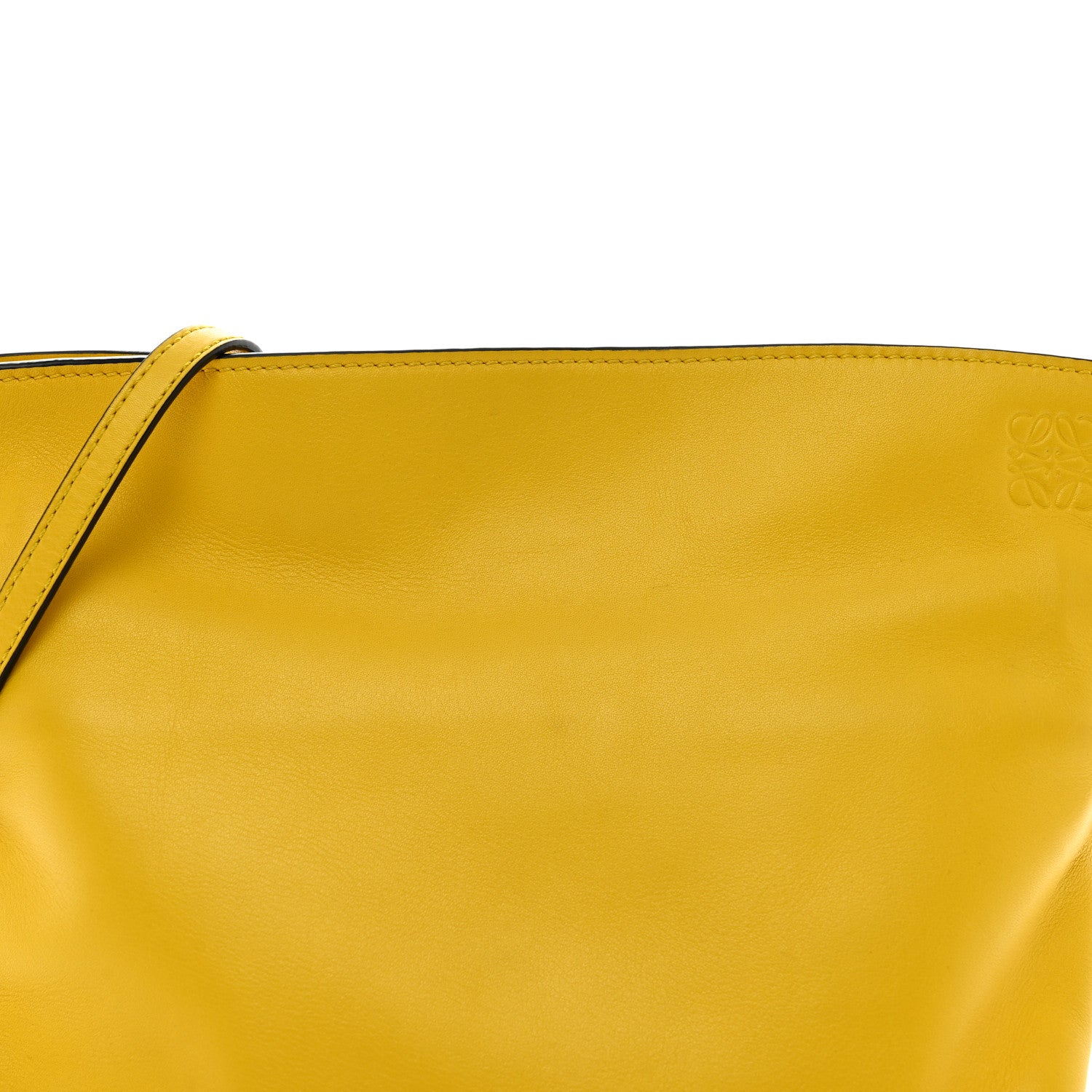 Loewe Calfskin Mini Flamenco Knot Clutch Mustard 5 of 12