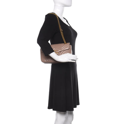 Gucci Calfskin Matelasse Small GG Marmont Shoulder Bag Porcelain Rose 3 of 11