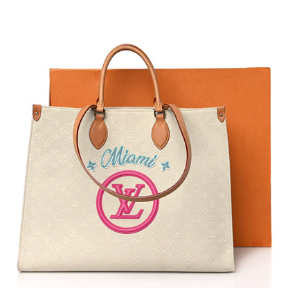 Louis Vuitton Jacquard Monogram Miami Onthego GM 9 of 9