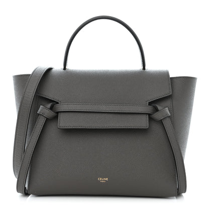 Celine Grained Calfskin Micro Belt Bag Grey 2 of 10