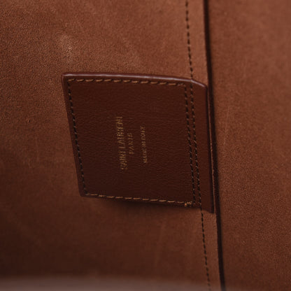 Saint Laurent Calfskin Large Shopping Tote Old Brandy 7 of 10