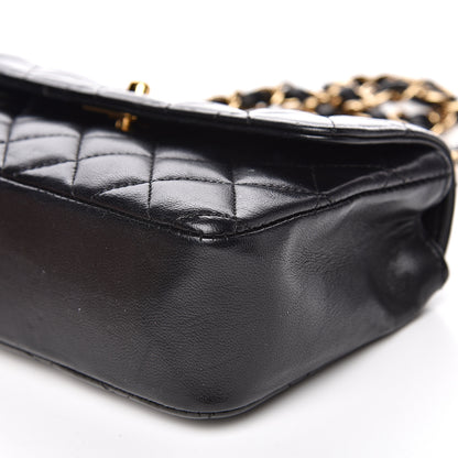 Chanel Lambskin Quilted Mini Rectangular Flap Bag Black 11 of 18
