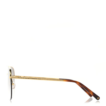 Louis Vuitton Grease Mask Sunglasses Z1469U Gold 3 of 10