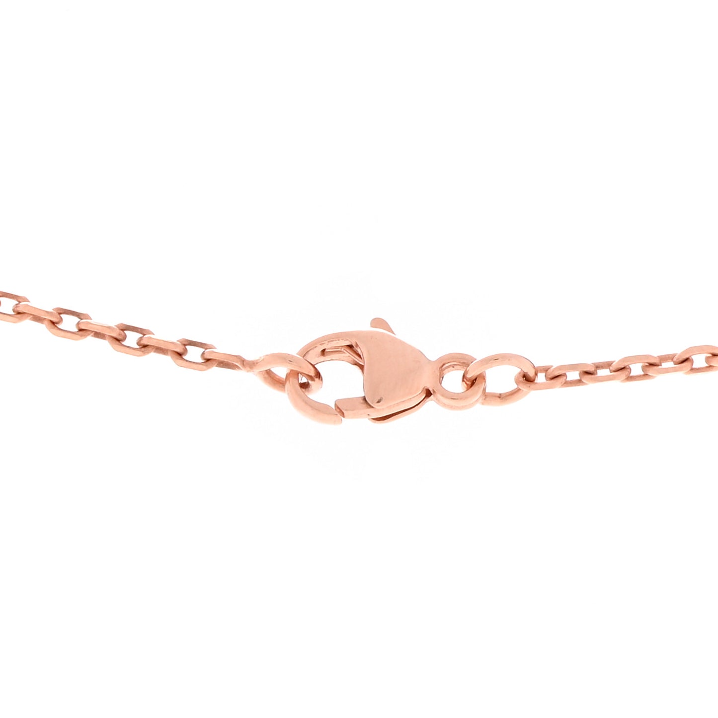 Rose Gold Mini Pop H Pendant Necklace Lilas
