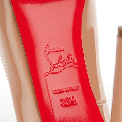 Christian Louboutin Patent New Very Prive 120 Pumps 36.5 Nude 6 of 7