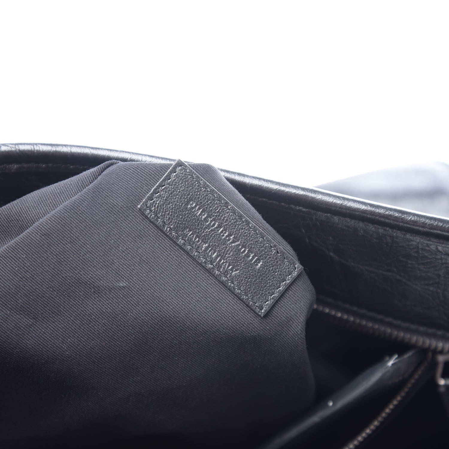 Saint Laurent Crinkled Calfskin Matelasse Monogram Large Niki Shopping Tote Bag Black 6 of 9