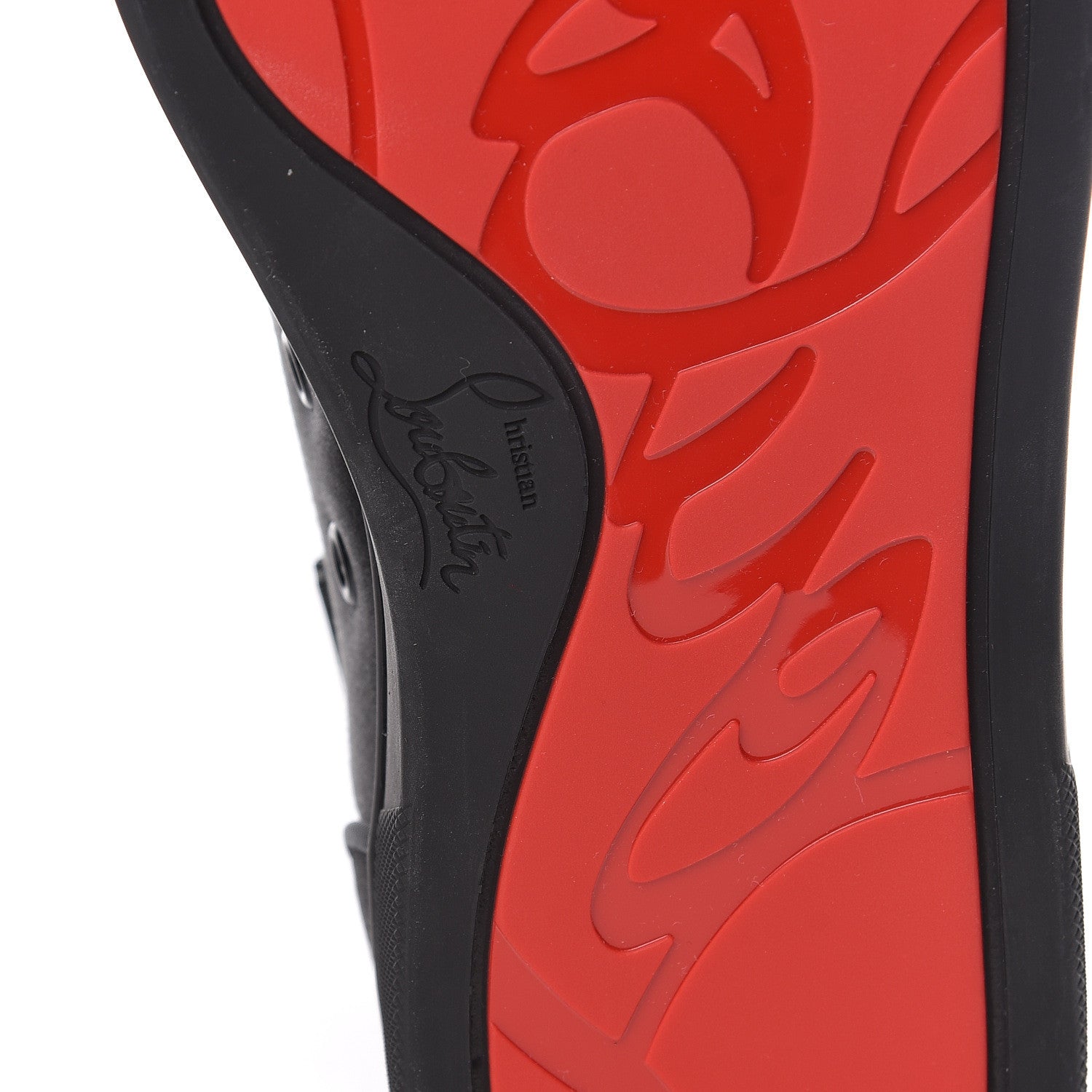 Christian Louboutin Satin Rantulow Orlato Flat Sneakers 39.5 Black 6 of 10