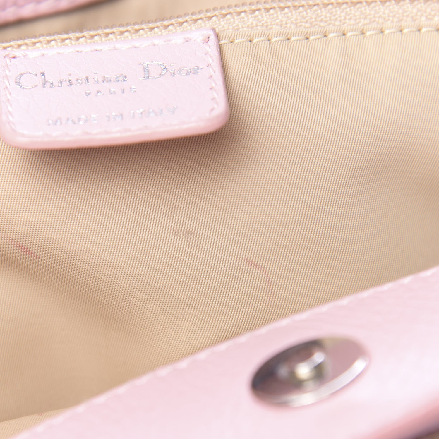Christian Dior Monogram Tote Pink Beige 9 of 12