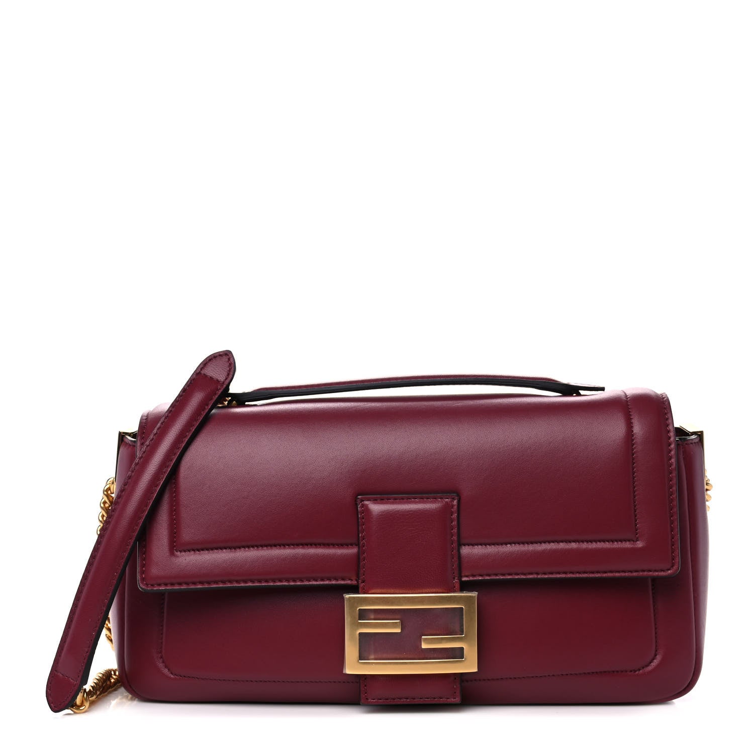 Fendi Nappa Apolo Chain Baguette Barolo 1 of 15