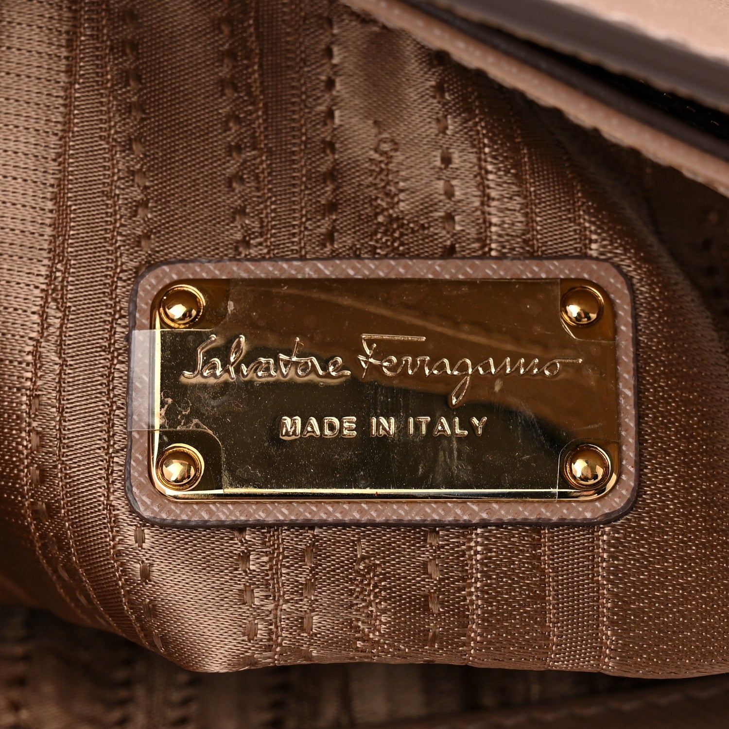 Salvatore Ferragamo Hammered Calfskin Batik Tote Quarzo Quarzo 6 of 10