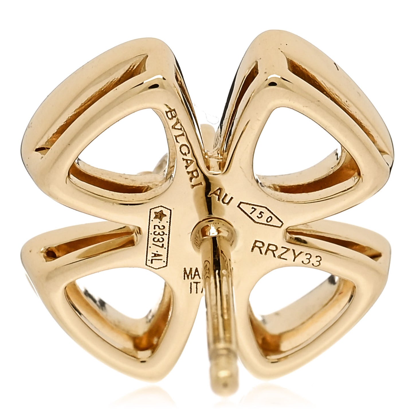18K Yellow Gold Diamond Fiorever Earrings