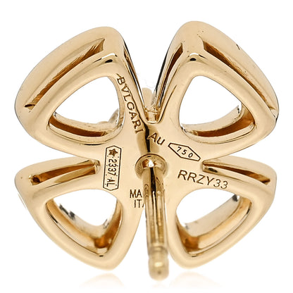 Bulgari 18K Yellow Gold Diamond Fiorever Earrings 4 of 5