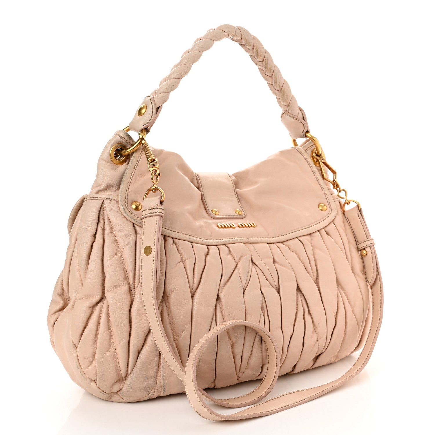 Miu Miu Nappa Matelasse Coffer Hobo 3 of 17