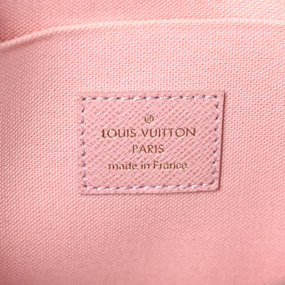 Louis Vuitton Damier Azur Pochette Felicie Chain Wallet Rose Ballerine 7 of 16