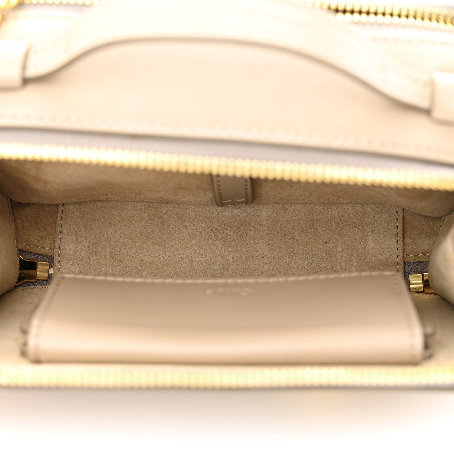 Calfskin Mini C Vanity Bag Motty Grey