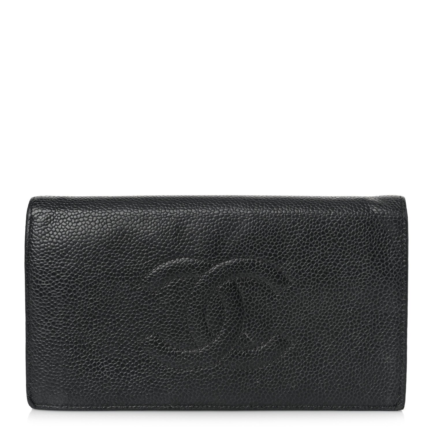 Chanel Caviar Timeless CC Yen Wallet Black 1 of 11