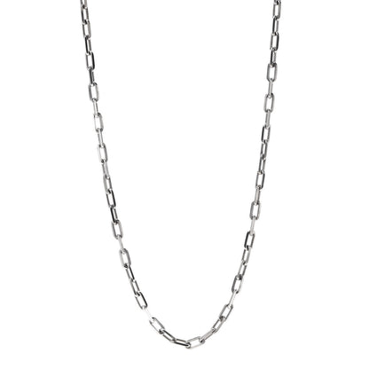 Cartier 18K White Gold SM Santos De Cartier Link Necklace 1 of 7