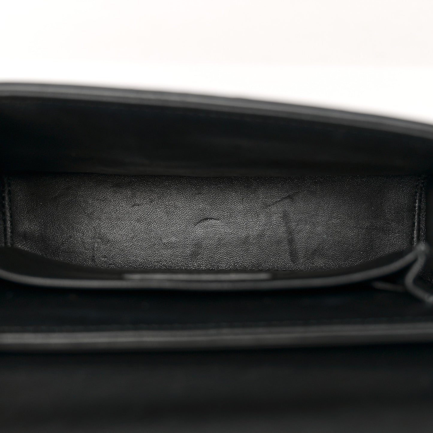 Crackled Lambskin 30 Montaigne Box Bag Black