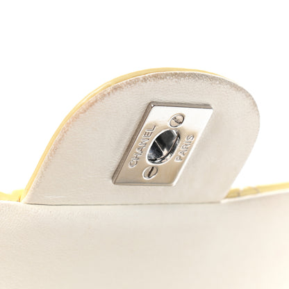 Chanel Patent Quilted 3 Pocket Single Flap Light Yellow 9 of 12