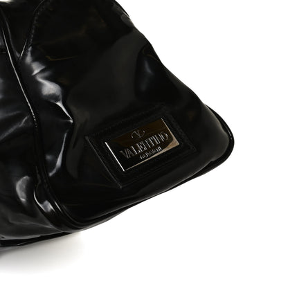 Valentino Garavani Patent Bow Hobo Black 6 of 18