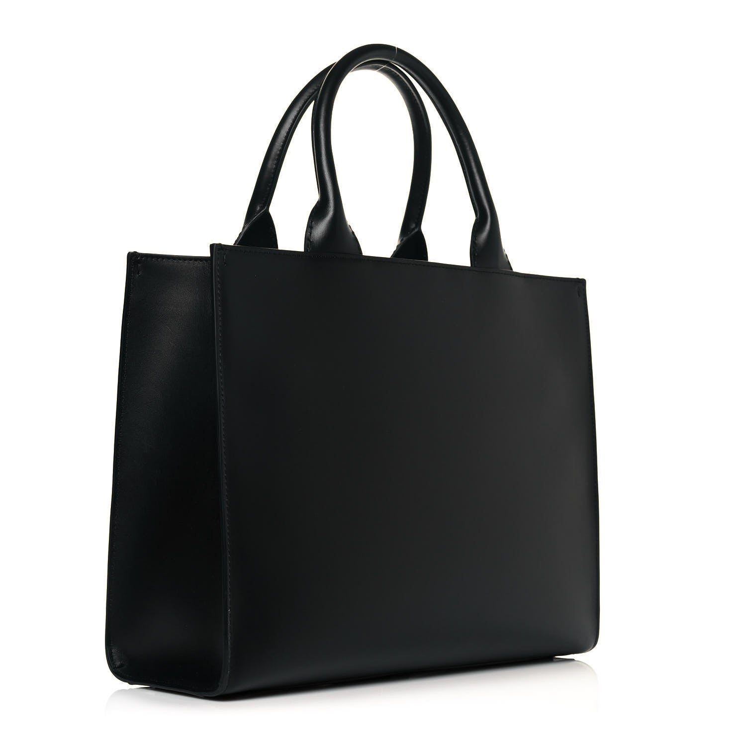 Dolce & Gabbana Vitello Small Beatrice Logo Tote Black 4 of 10