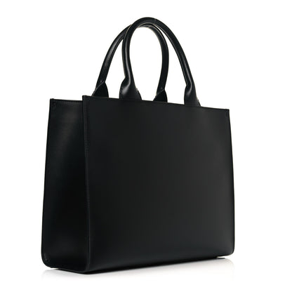 Dolce & Gabbana Vitello Small Beatrice Logo Tote Black 4 of 10