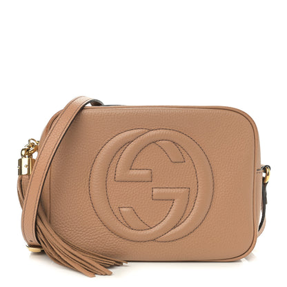 Gucci Pebbled Calfskin Small Soho Disco Bag Camelia 1 of 13