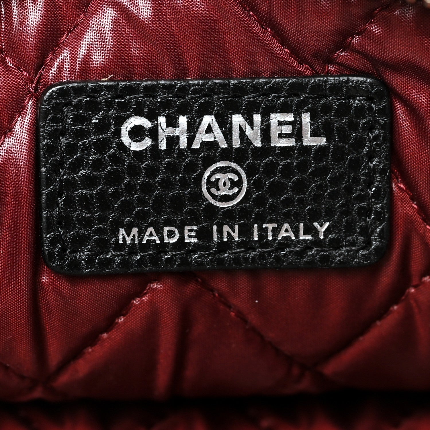 Chanel Caviar Quilted Cosmetic Case Black 6 of 8