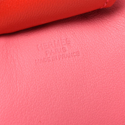 Hermes Milo Lambskin Grigri Rodeo Horse Bag Charm GM Rose Azalee Orange Poppy Rouge Indien 3 of 3