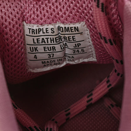Balenciaga Fabric Mesh Clear Sole Womens Triple S Sneakers 37 Pink 6 of 7